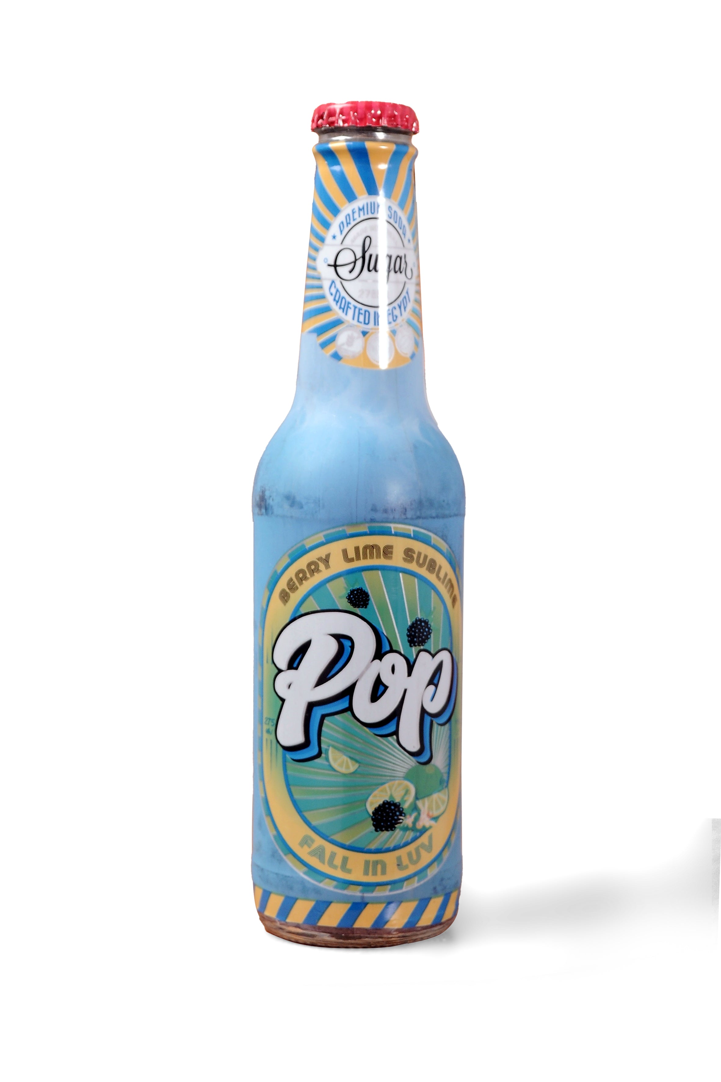 POP Craft Soda Blueberry Lime Bottle